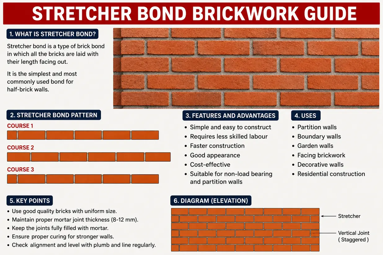 Stretcher Bond Brickwork Guide