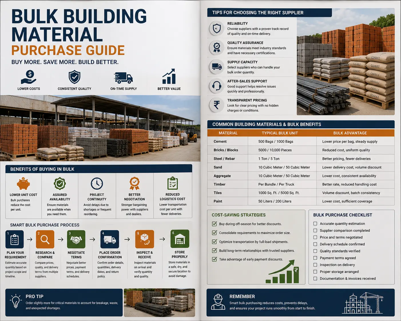 Bulk Building Material Purchase Guide