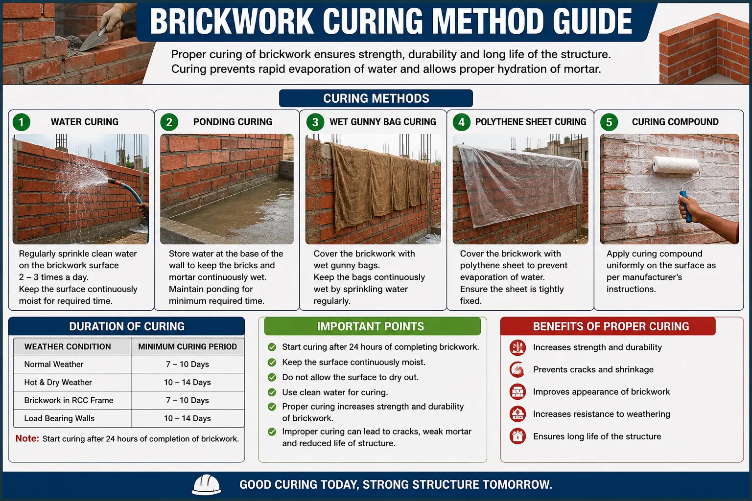 Brickwork Curing Method Guide